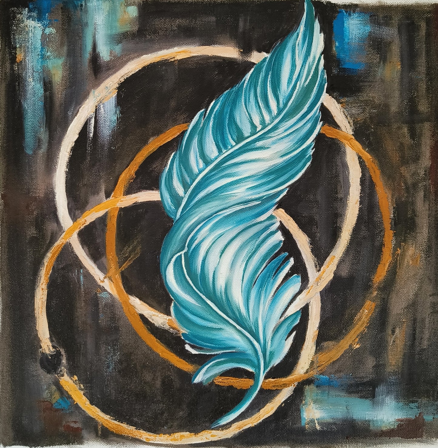 Feathered Dreams | Hand painted feather