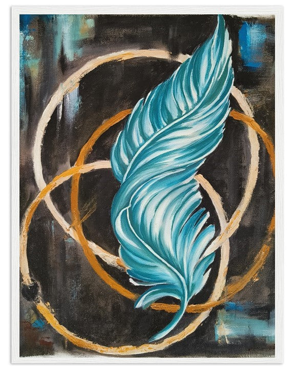 Feathered Dreams | Hand painted feather