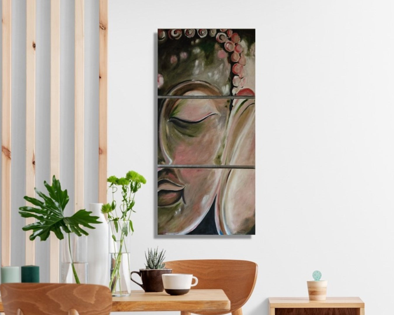 Stillness | Hand painted Buddha