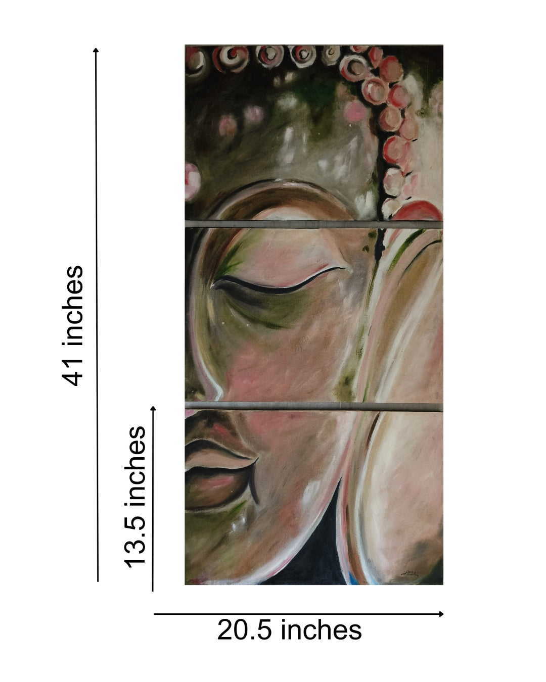 Stillness | Hand painted Buddha