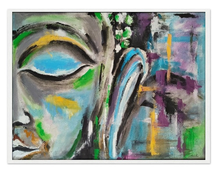 The calm in chaos | Hand painted Buddha