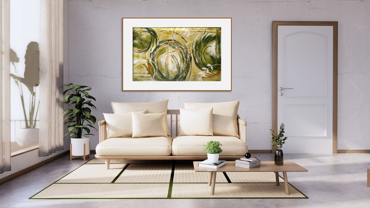 Harmony in Green | Hand painted artwork