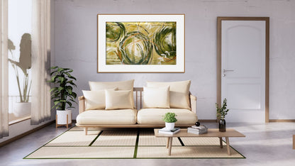 Harmony in Green | Hand painted artwork