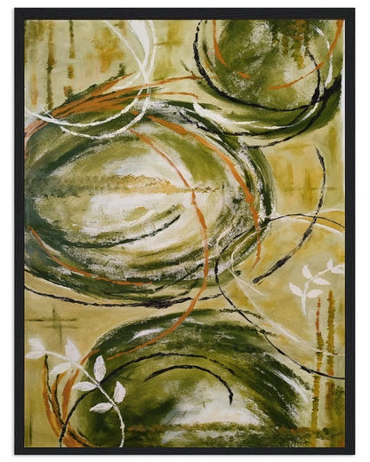 Harmony in Green | Hand painted artwork