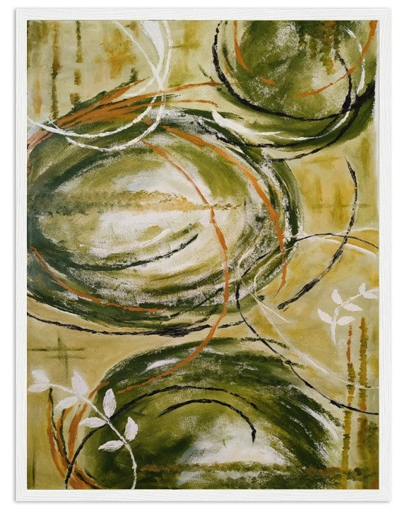 Harmony in Green | Hand painted artwork