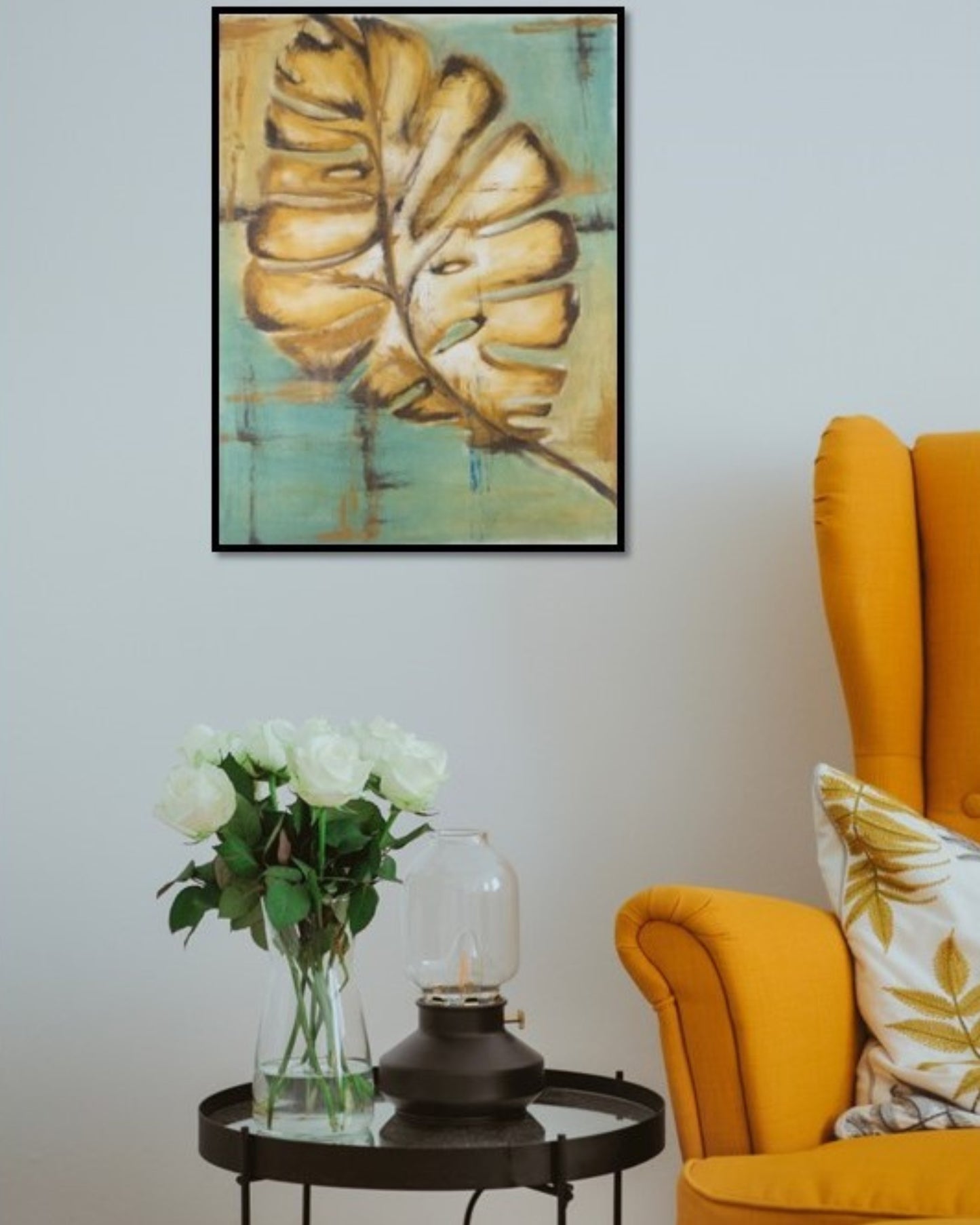 Leafing in faith | Hand painted leaf - Palette6
