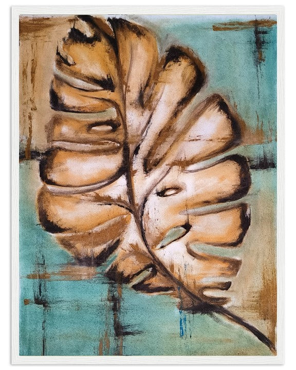 Leafing in faith I | Hand painted leaf