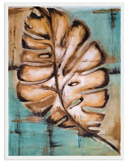 Leafing in faith I | Hand painted leaf