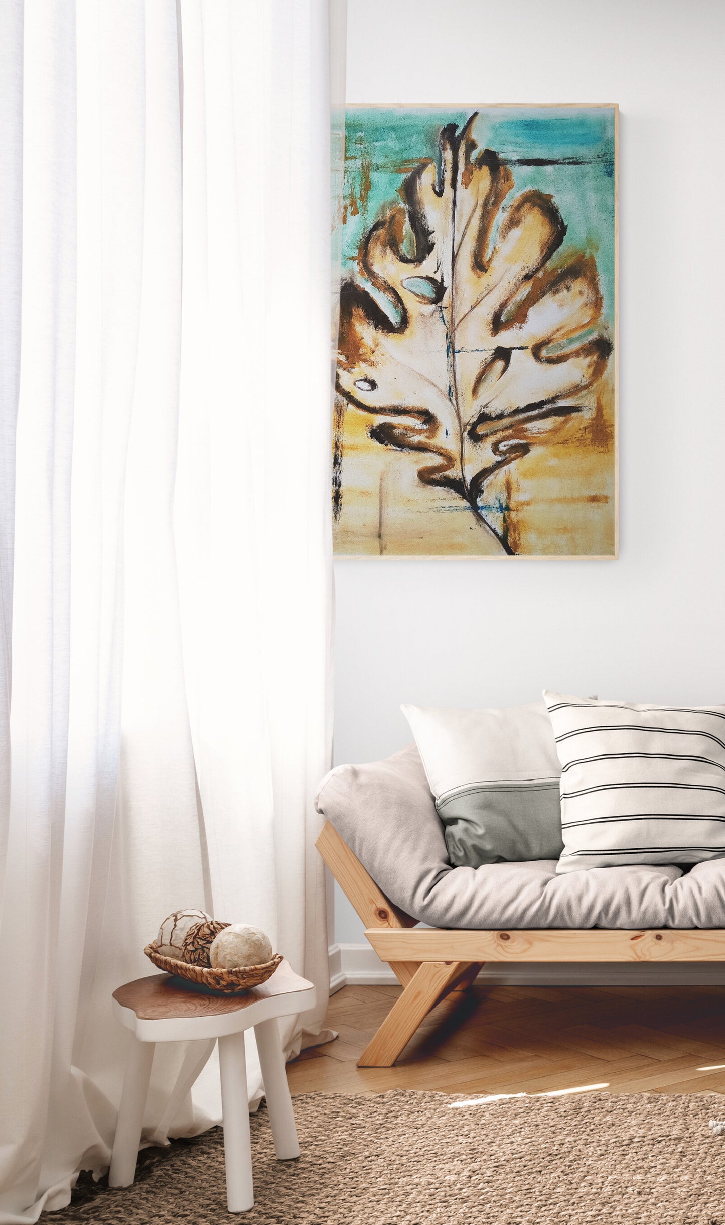 Leafing in faith II | Hand painted leaf