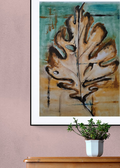 Leafing in faith II | Hand painted leaf