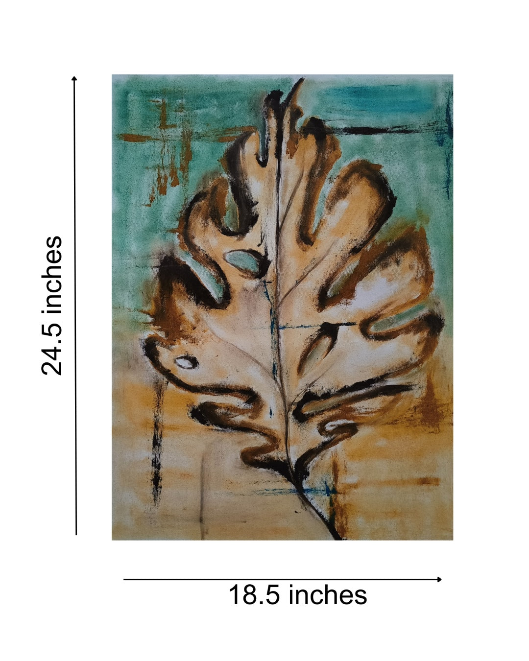 Leafing in faith II | Hand painted leaf