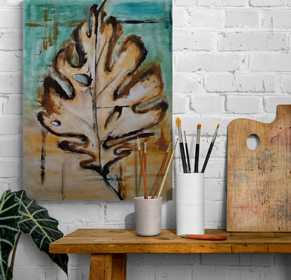 Leafing in faith II | Hand painted leaf