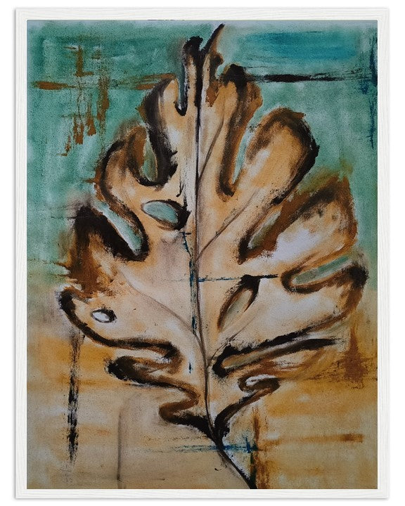 Leafing in faith II | Hand painted leaf