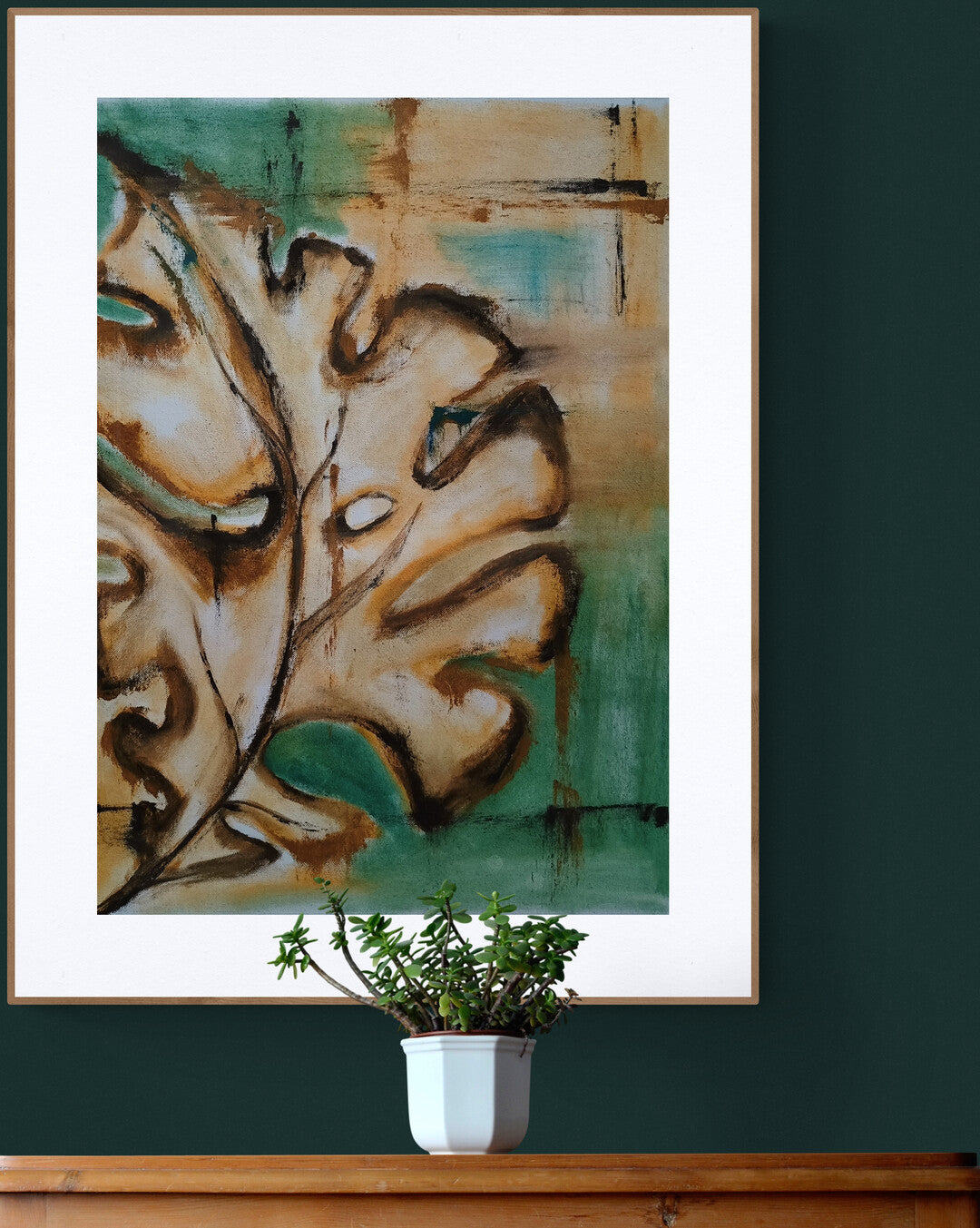 Leafing in faith III | Hand painted leaf