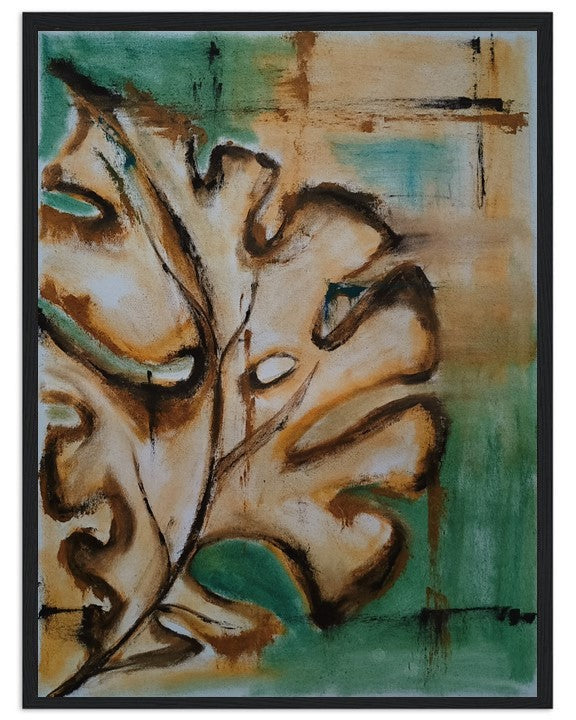 Leafing in faith III | Hand painted leaf