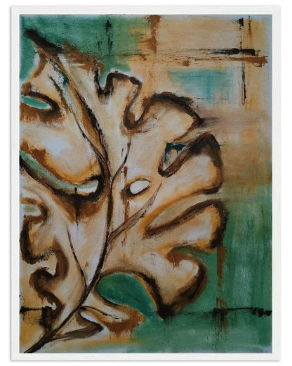 Leafing in faith III | Hand painted leaf