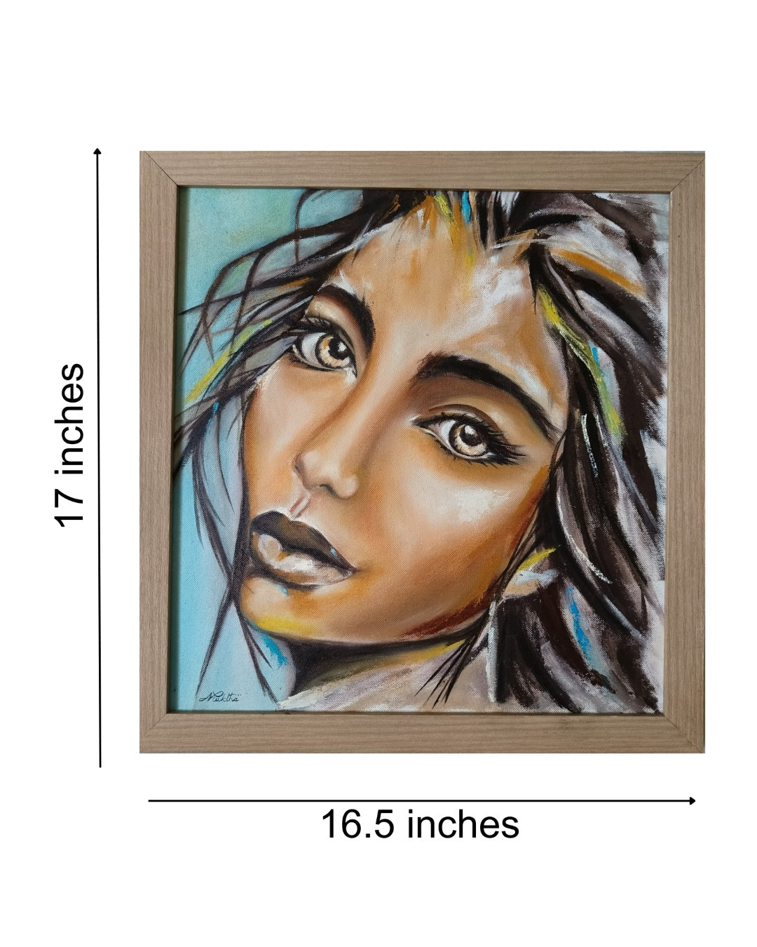 Gaze | Hand painted portrait