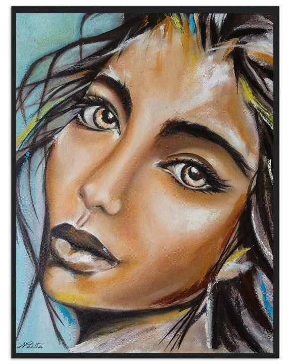 Gaze | Hand painted portrait
