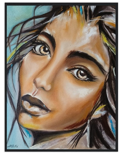 Gaze | Hand painted portrait