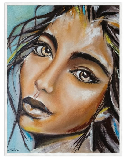Gaze | Hand painted portrait