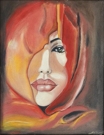 Glimpse | Hand painted portrait