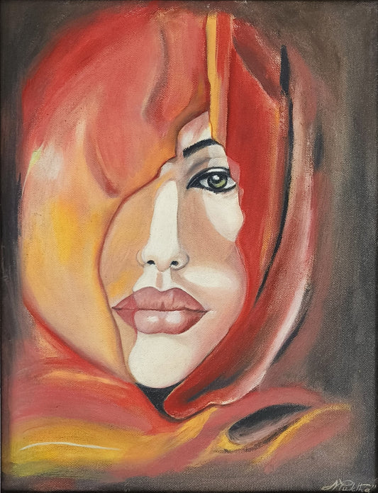 Glimpse | Hand painted portrait