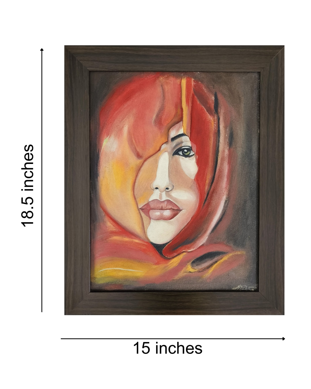 Glimpse | Hand painted portrait