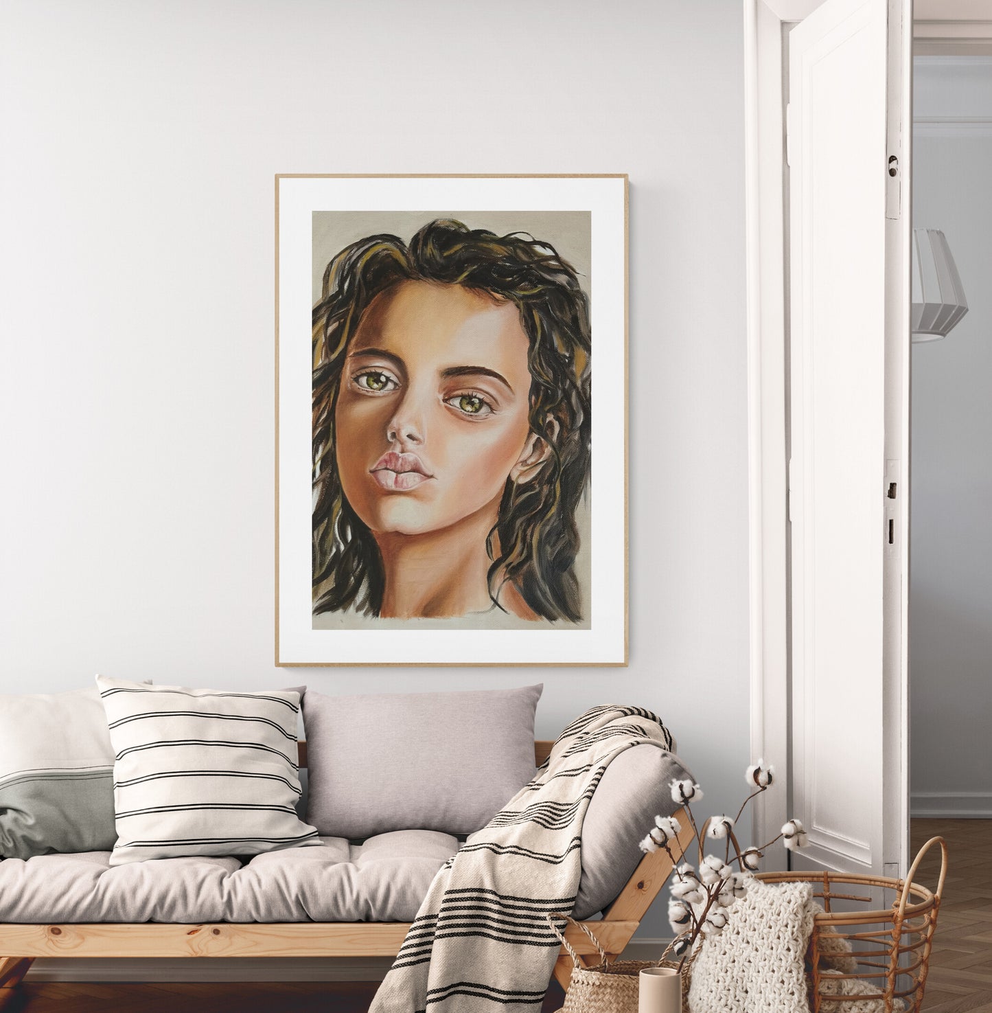 Look Into My Eyes | Hand painted portrait