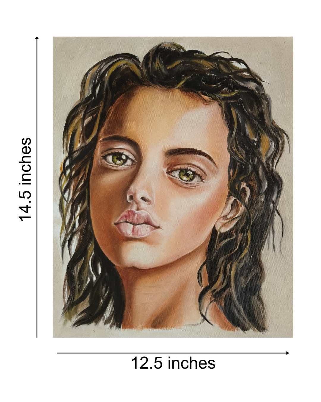 Look Into My Eyes | Hand painted portrait