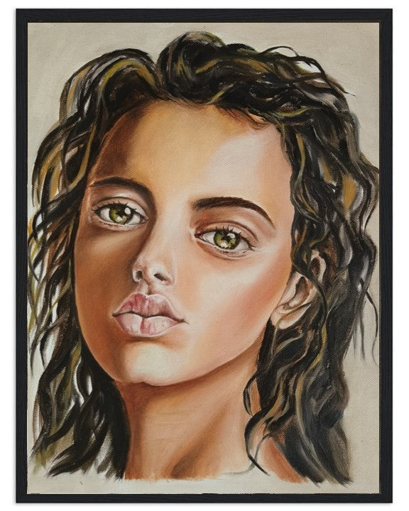 Look Into My Eyes | Hand painted portrait