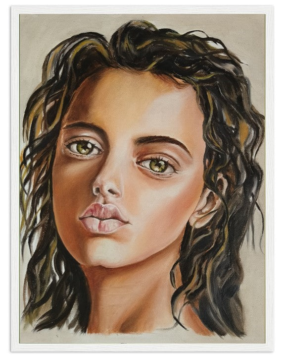 Look Into My Eyes | Hand painted portrait