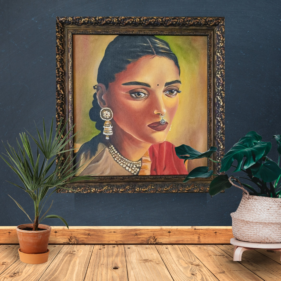 Longing | Hand painted portrait