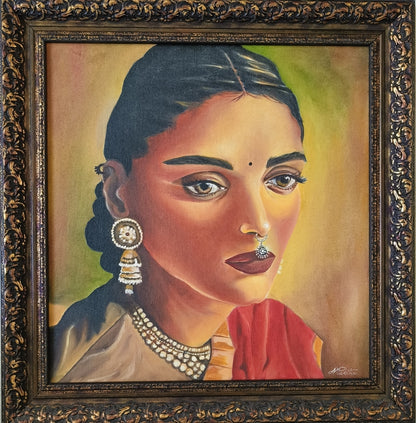 Longing | Hand painted portrait