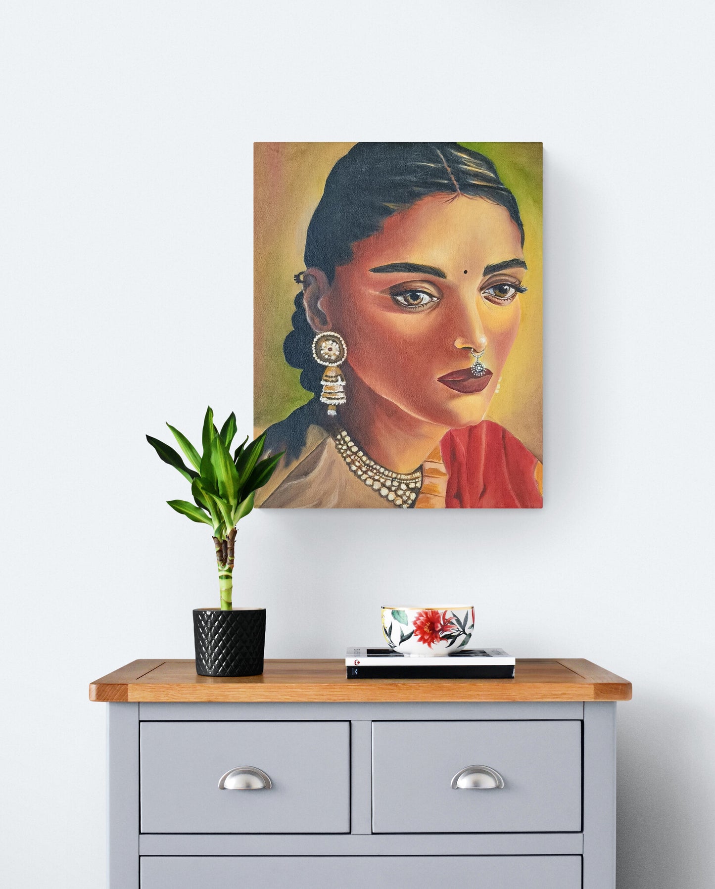 Longing | Hand painted portrait