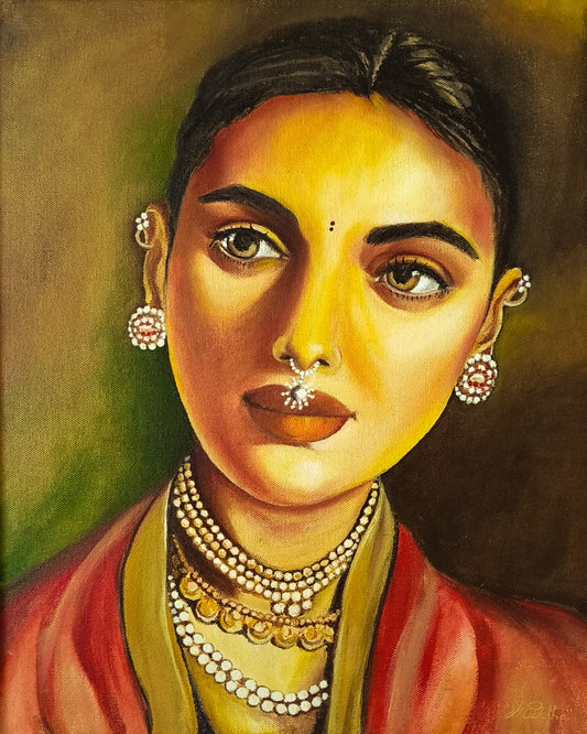 Look | Hand painted portrait