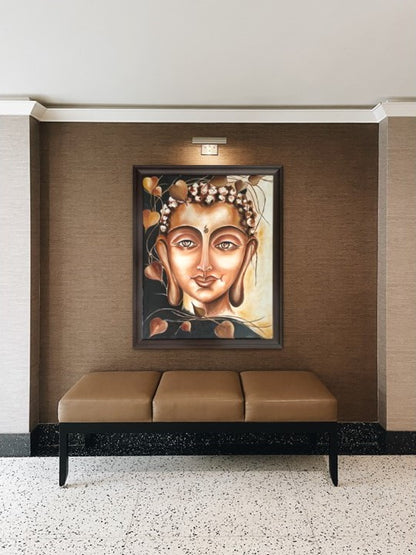 Serene Compassion | Hand painted Buddha