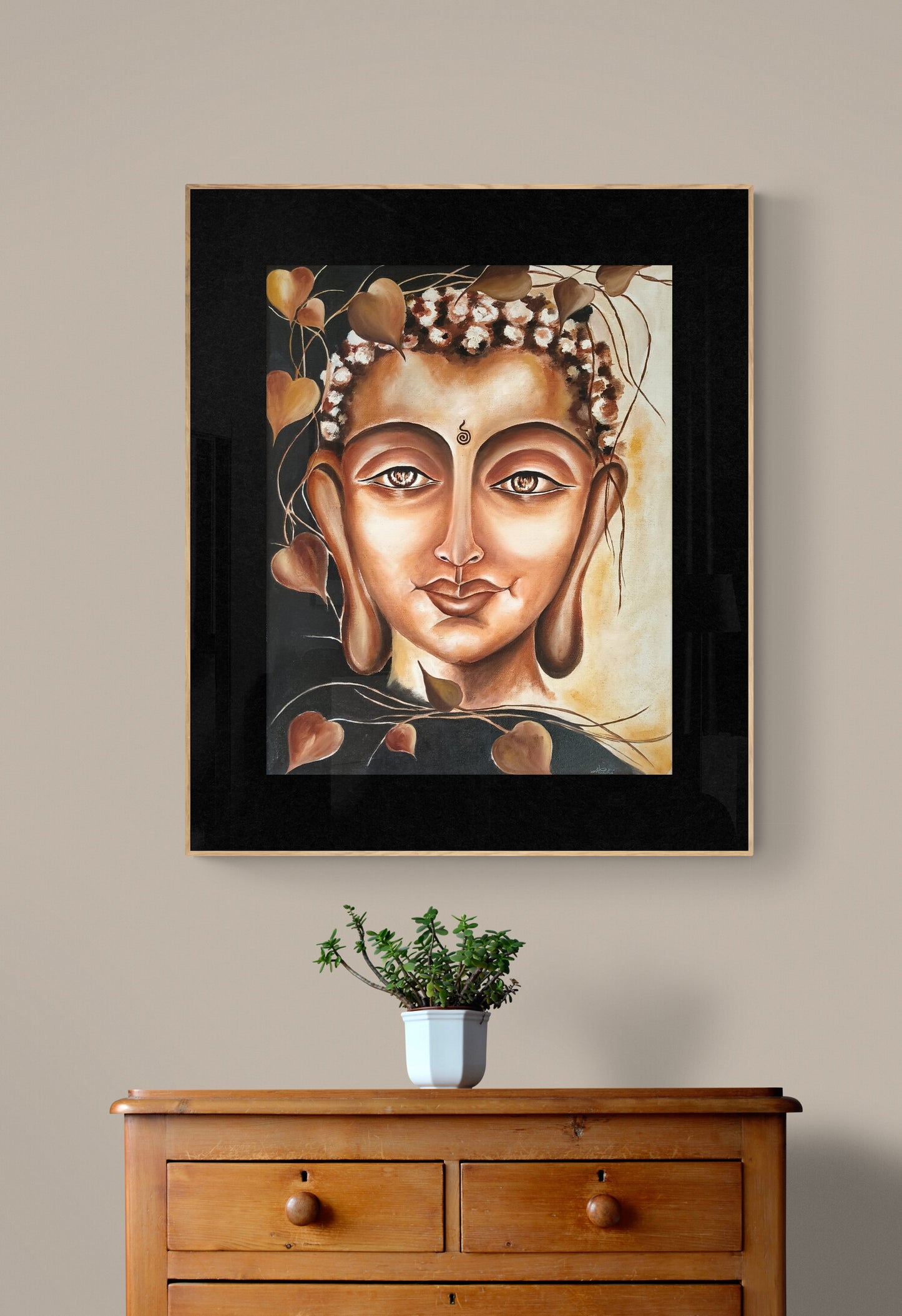Serene Compassion | Hand painted Buddha
