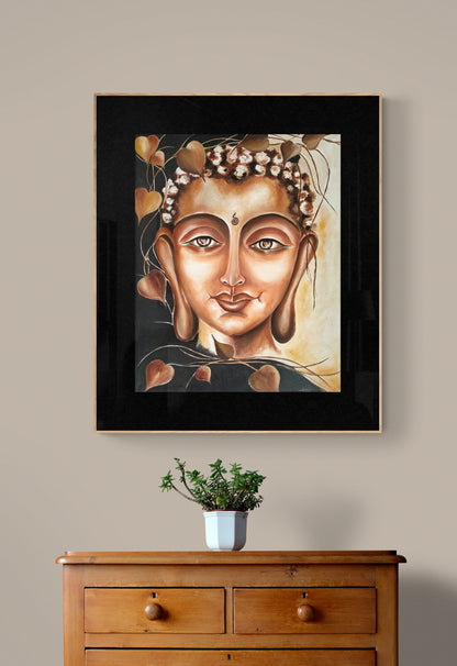 Serene Compassion | Hand painted Buddha