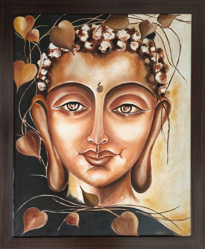 Serene Compassion | Hand painted Buddha