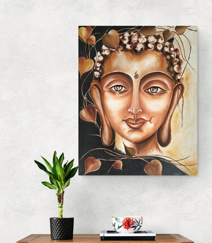 Serene Compassion | Hand painted Buddha