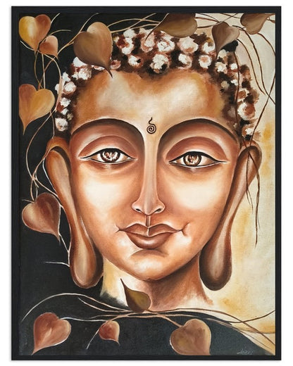 Serene Compassion | Hand painted Buddha