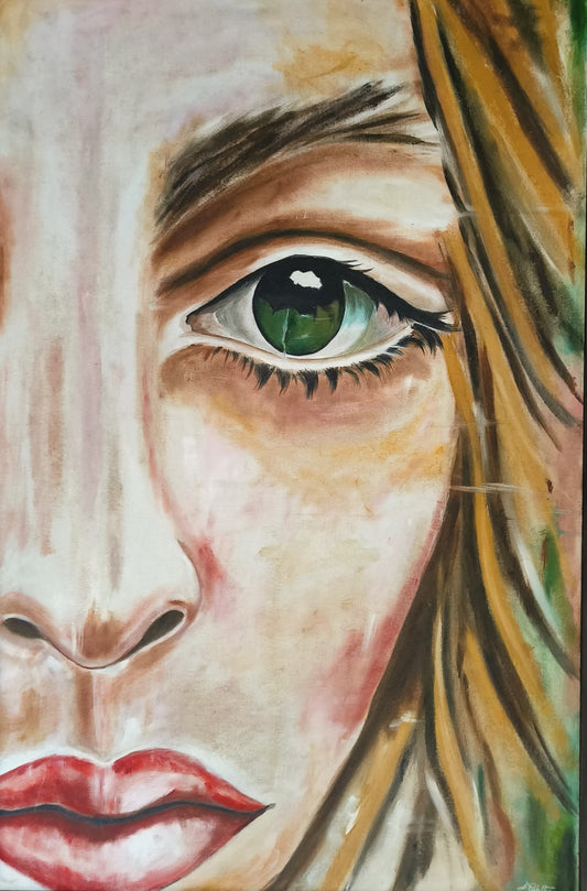 Sparkle | Hand painted portrait