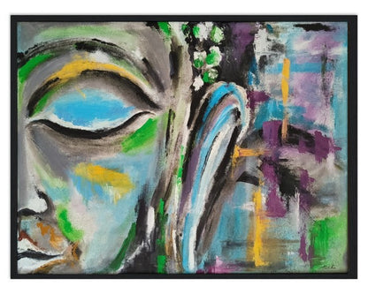 The calm in chaos | Hand painted Buddha
