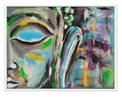 The calm in chaos | Hand painted Buddha