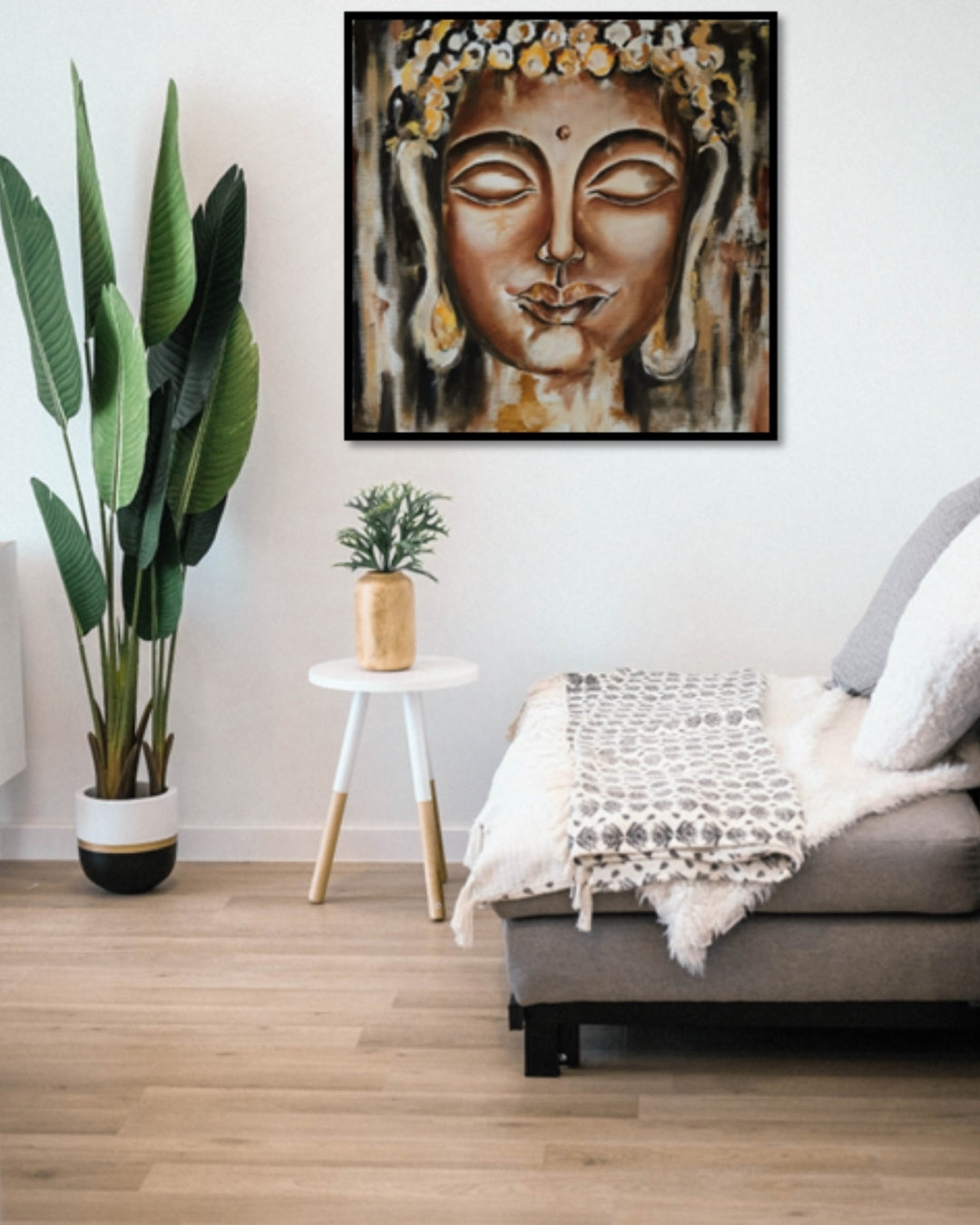 The calm within | Hand painted Buddha