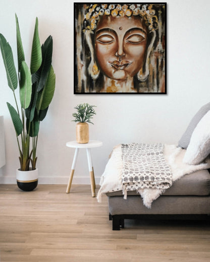 The calm within | Hand painted Buddha