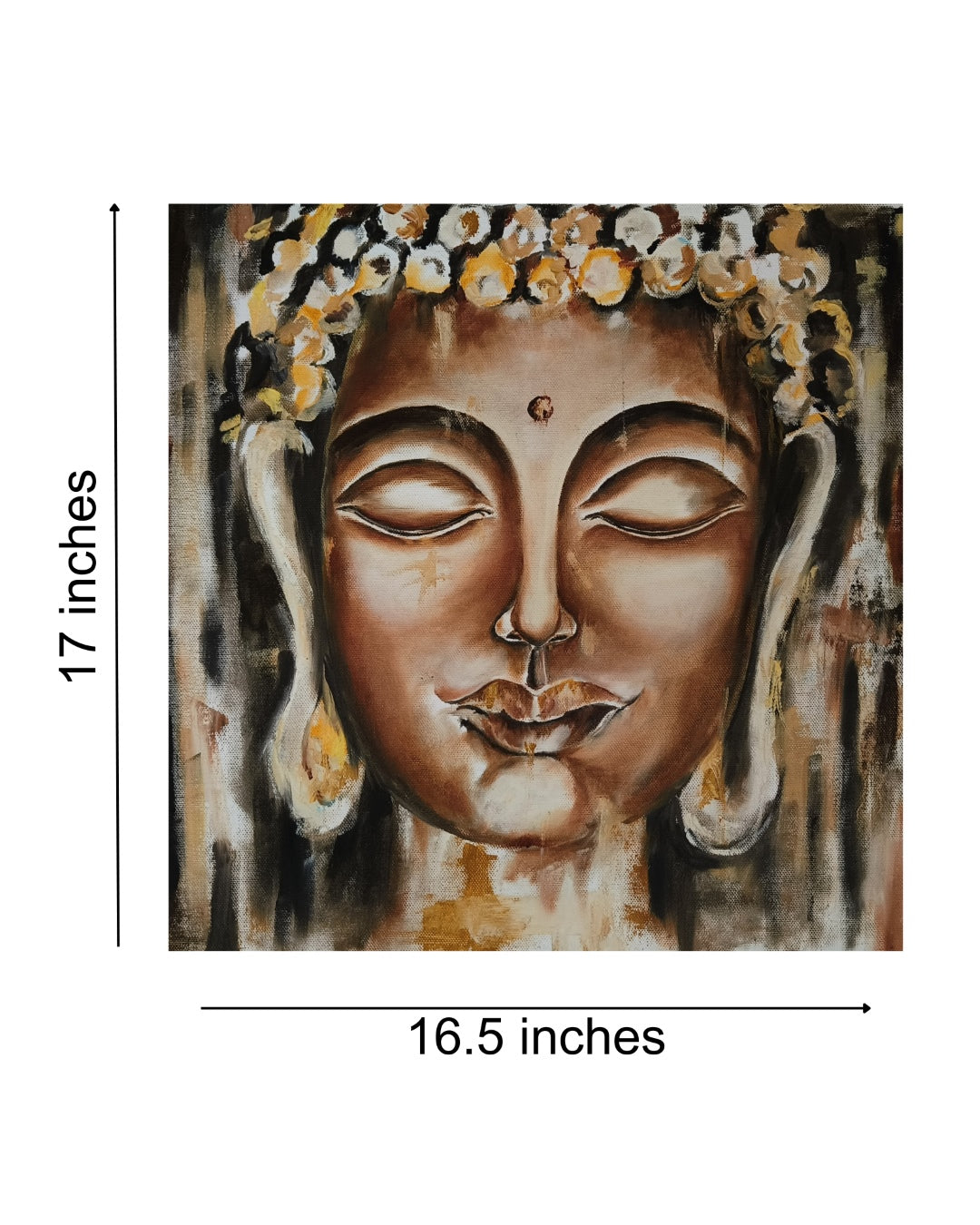 The calm within | Hand painted Buddha