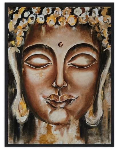 The calm within | Hand painted Buddha