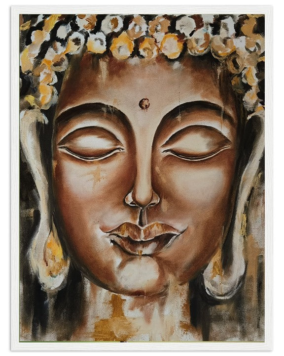 The calm within | Hand painted Buddha