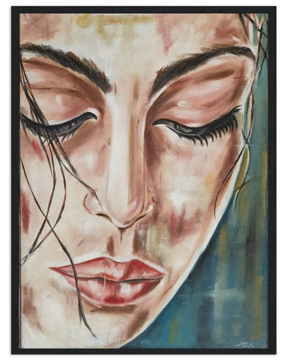 Thoughts | Hand painted portrait
